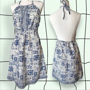 🗝vintage 70s halter dress🗝